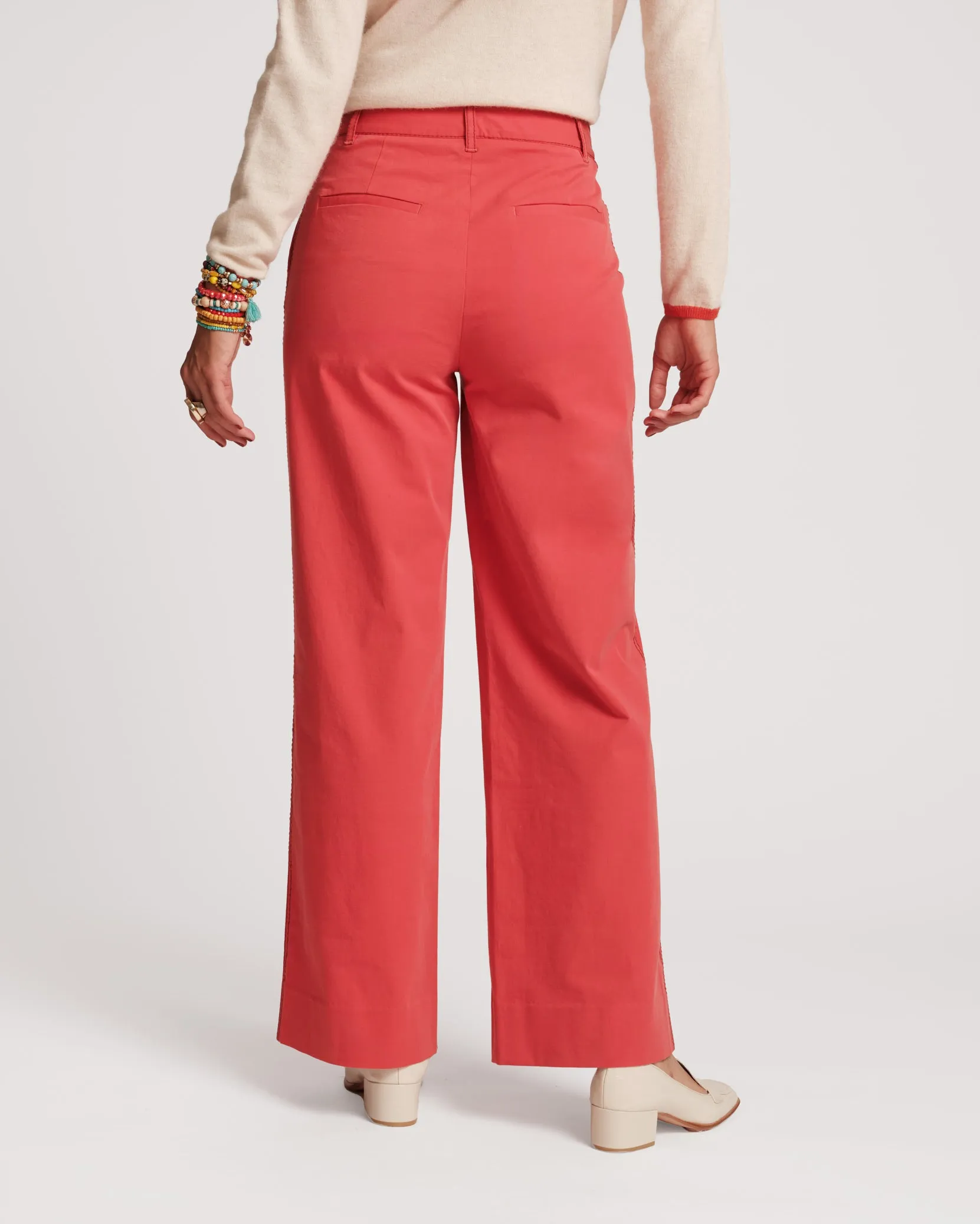 Charlotte Pant Cotton - Red