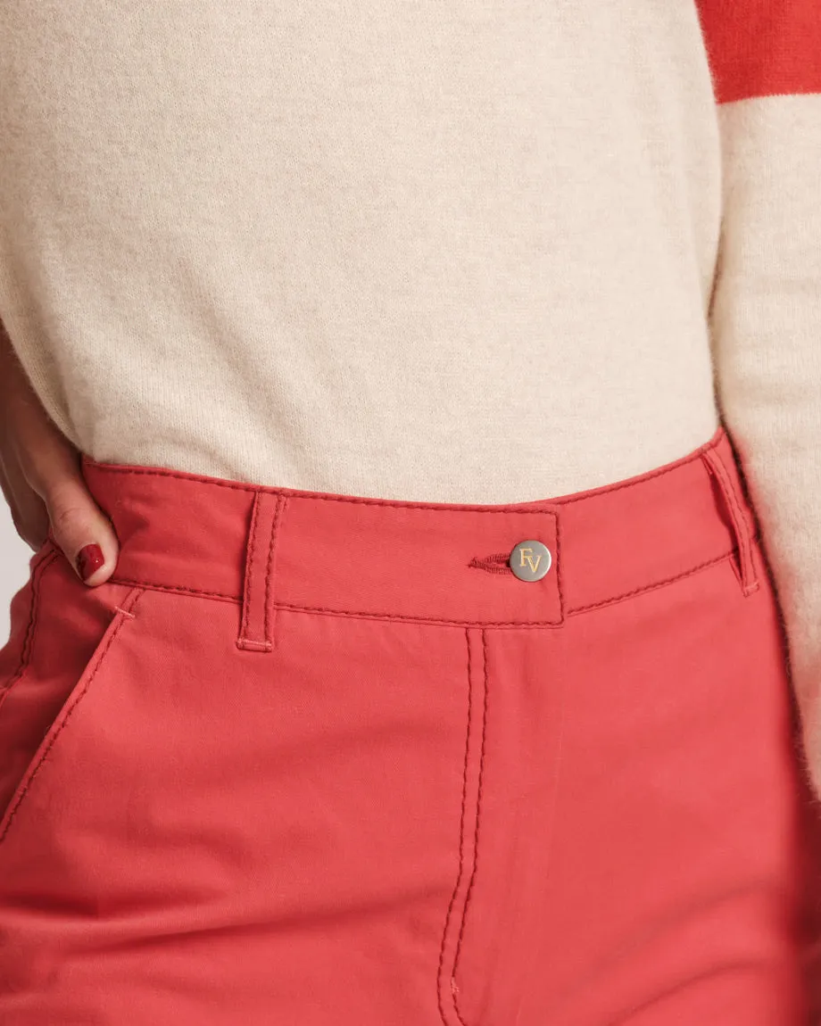 Charlotte Pant Cotton - Red
