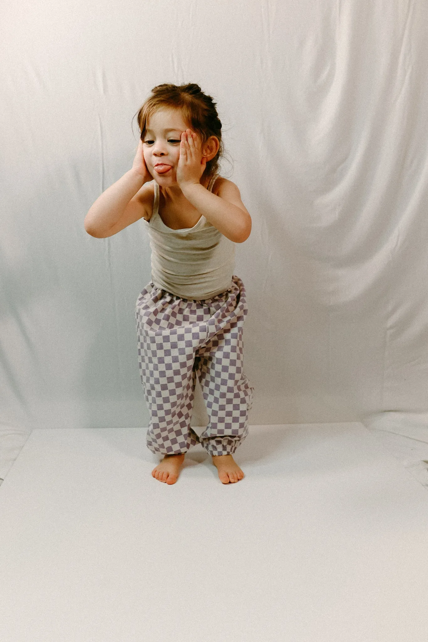 Checkered Spring Lightweight Pants