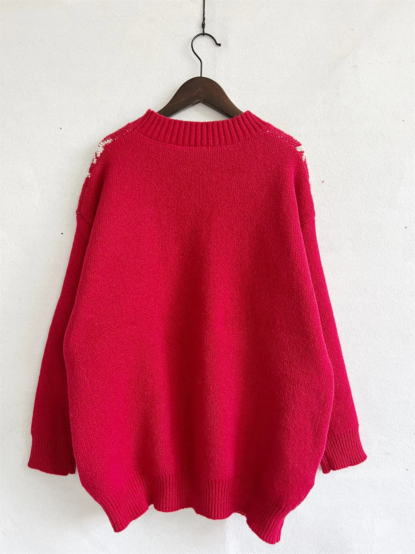 Christmas Crewneck Casual Stretchy Knitted Sweater