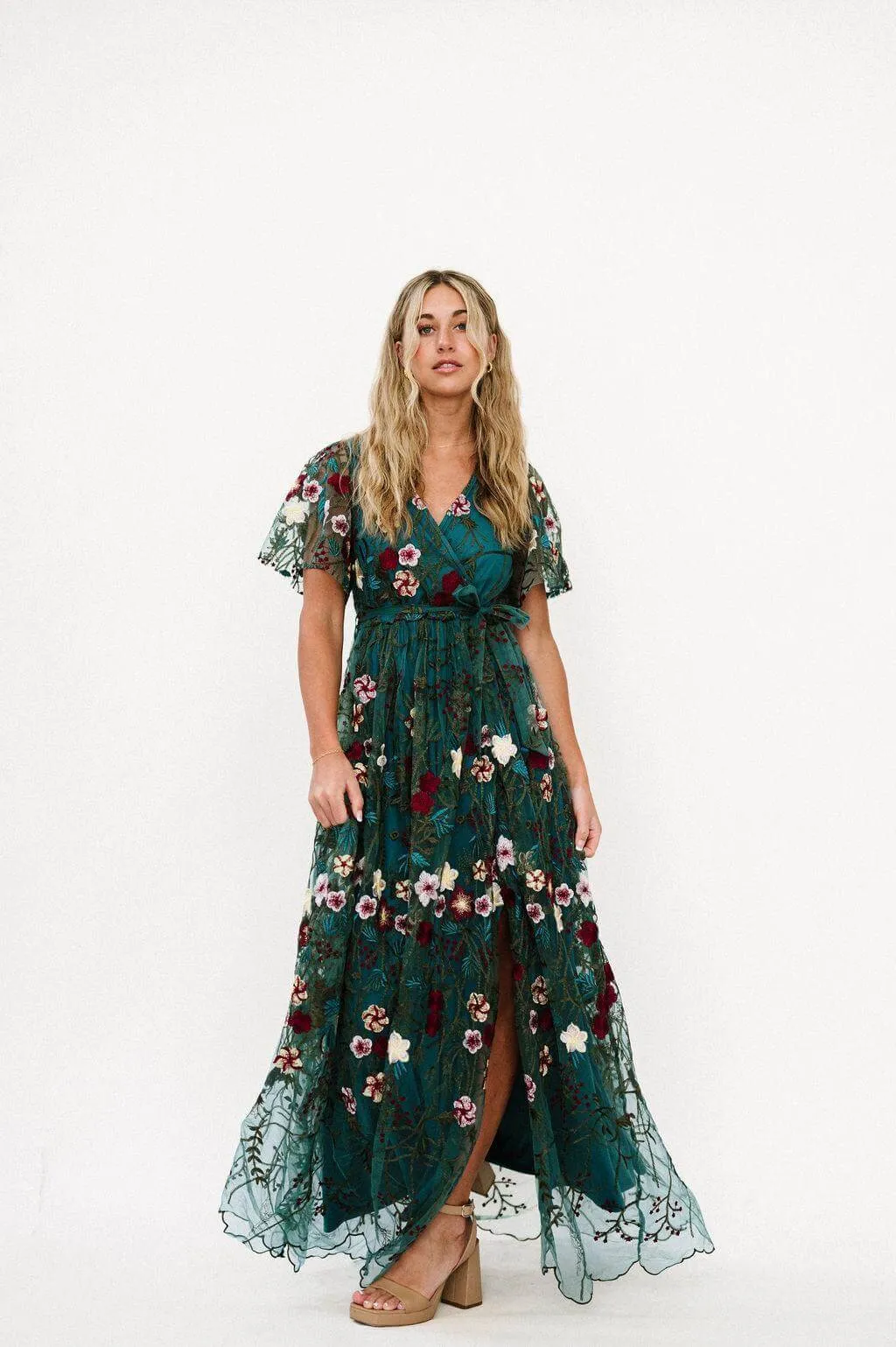 Claya Dress in Emerald | Nursing Friendly
