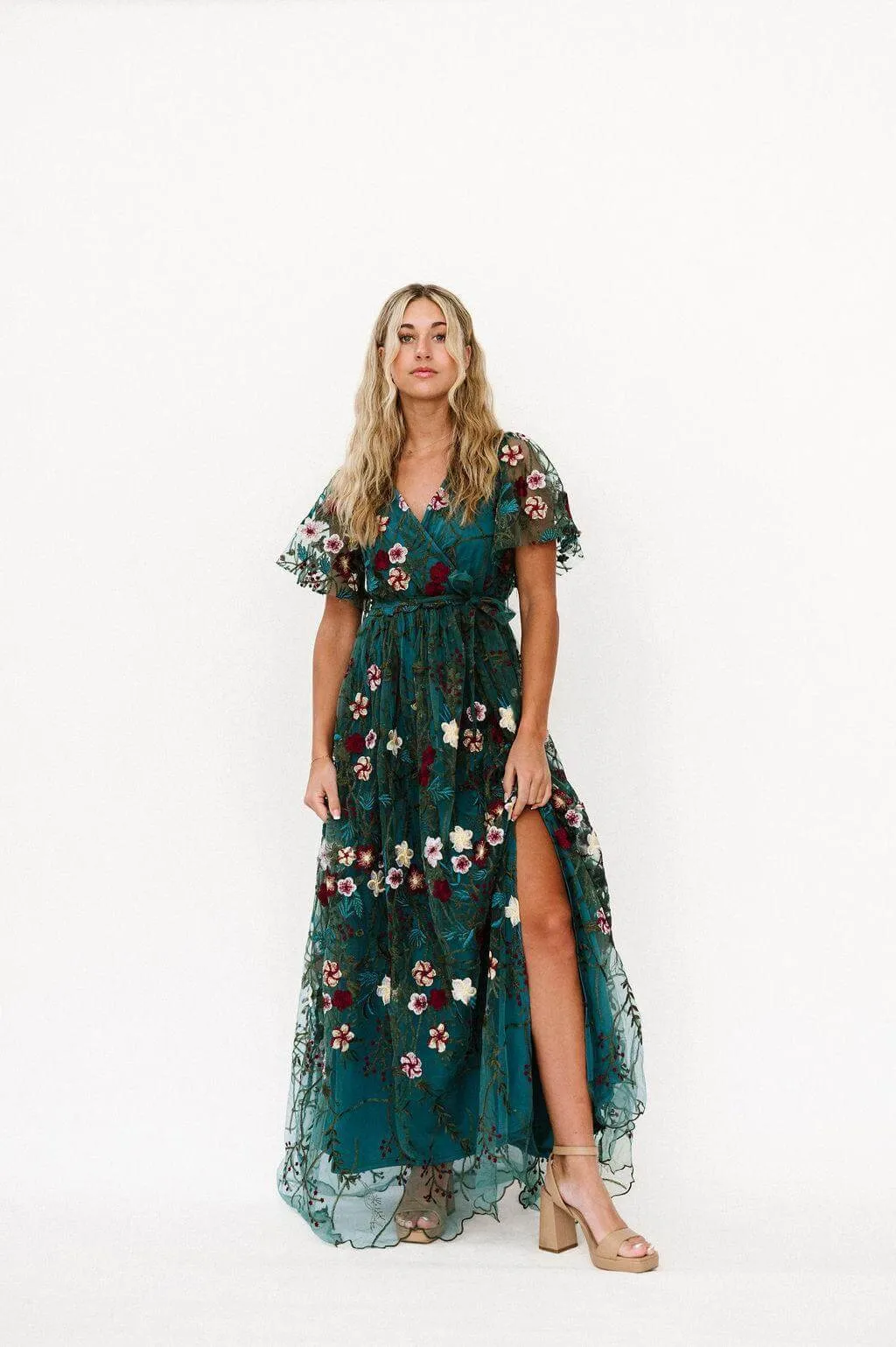 Claya Dress in Emerald | Nursing Friendly