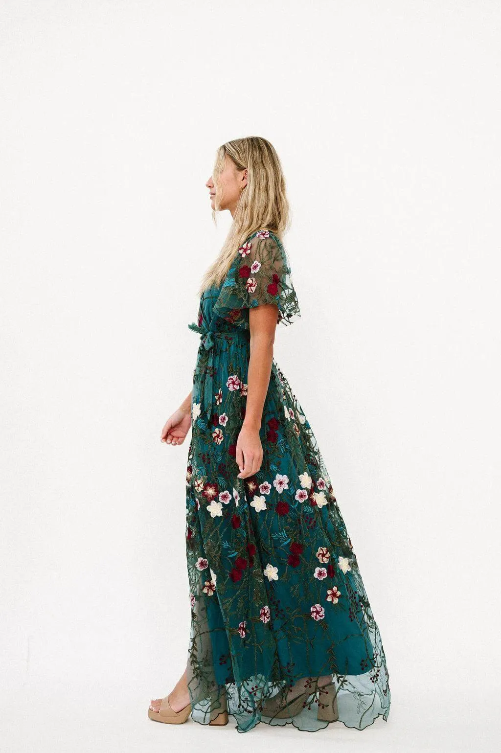 Claya Dress in Emerald | Nursing Friendly