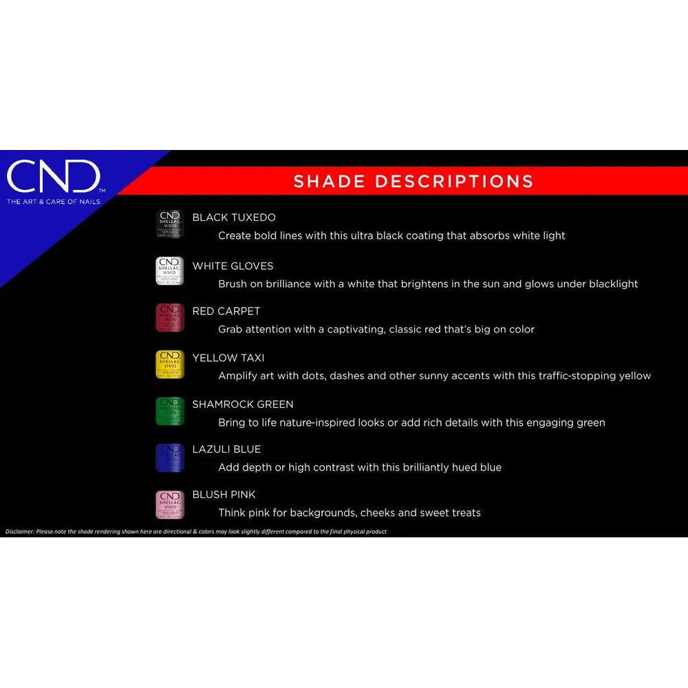 CND Shellac - Vivid Collection - Black Tuxedo #700 / 0.25 fl. oz. - 7.3 mL.