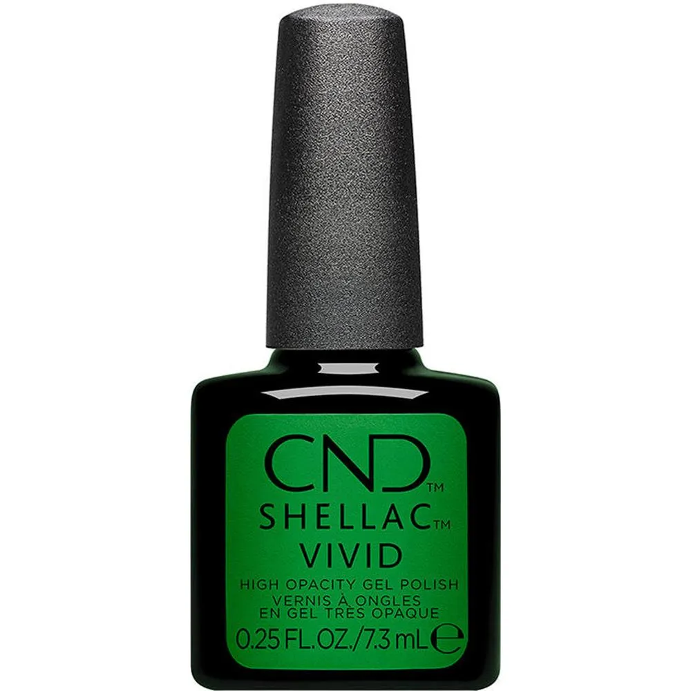 CND Shellac - Vivid Collection - Shamrock Green #704 / 0.25 fl. oz. - 7.3 mL.