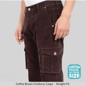 Coffee Brown Classic Cargo Corduroy