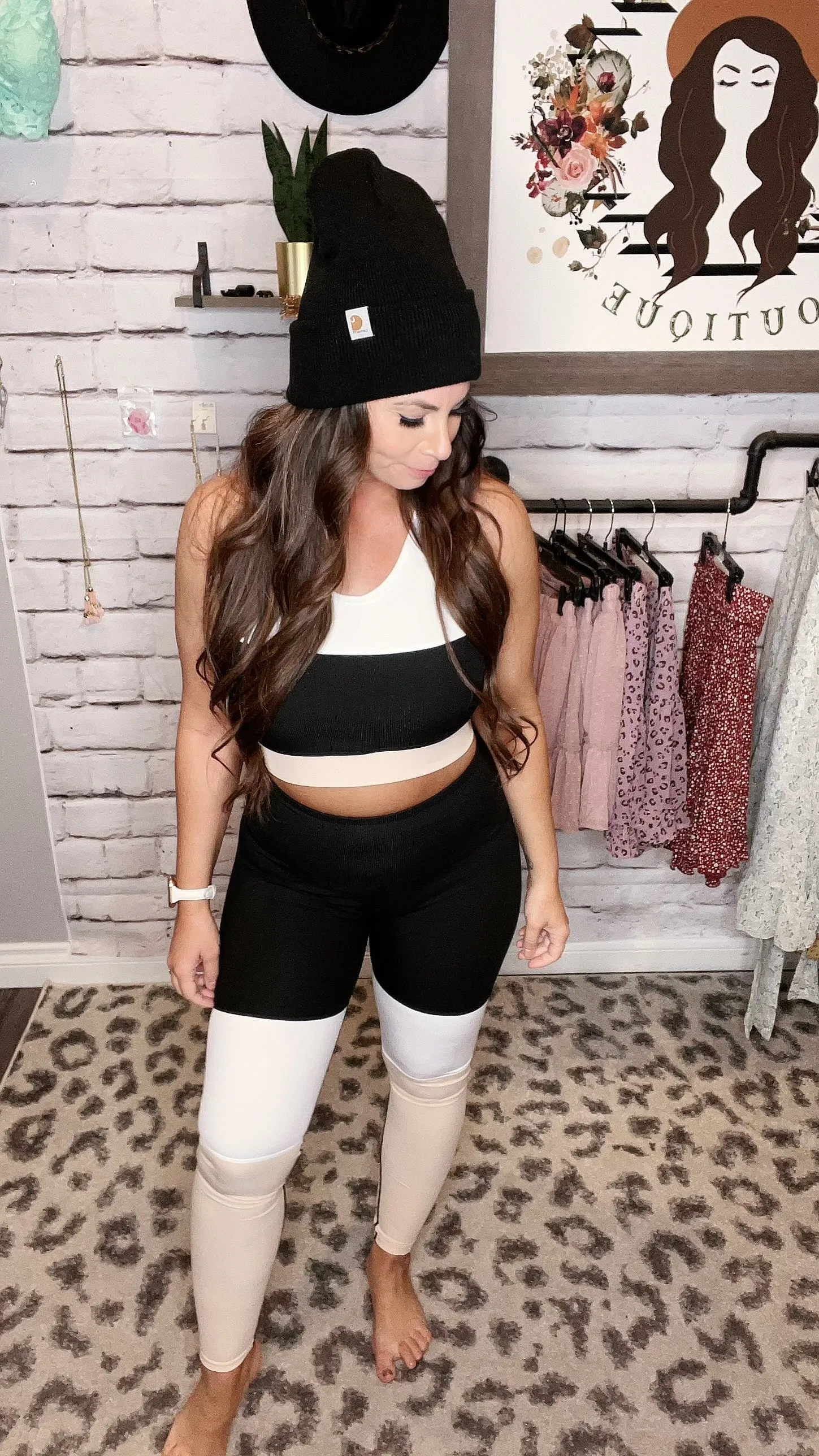 Color block yoga pants