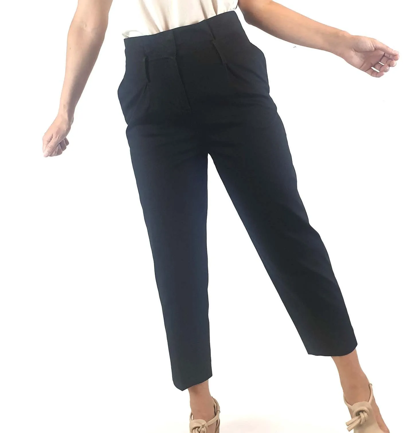 Cos black straight leg pants size 34 (best fits size AU 8)