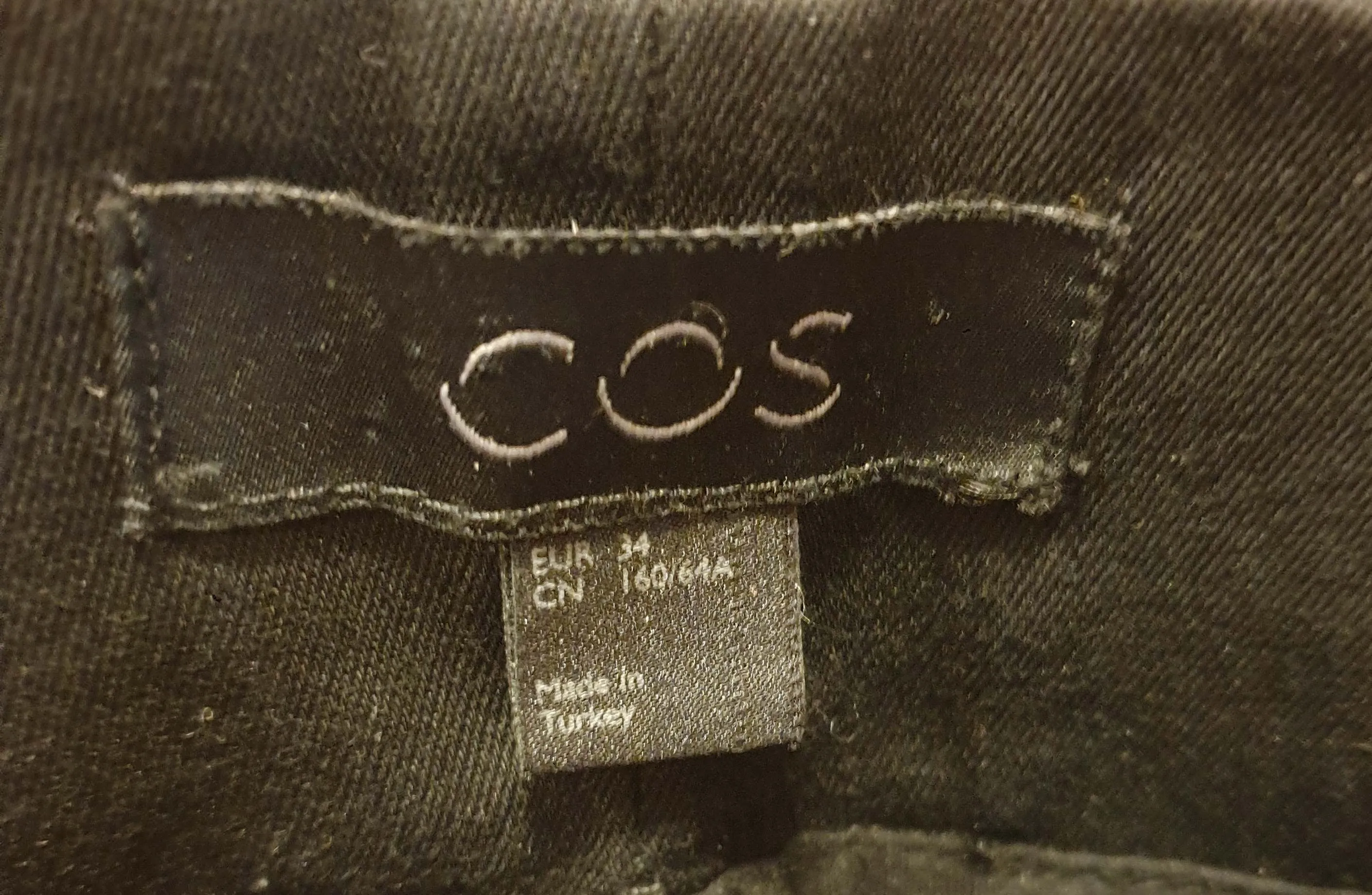 Cos black straight leg pants size 34 (best fits size AU 8)
