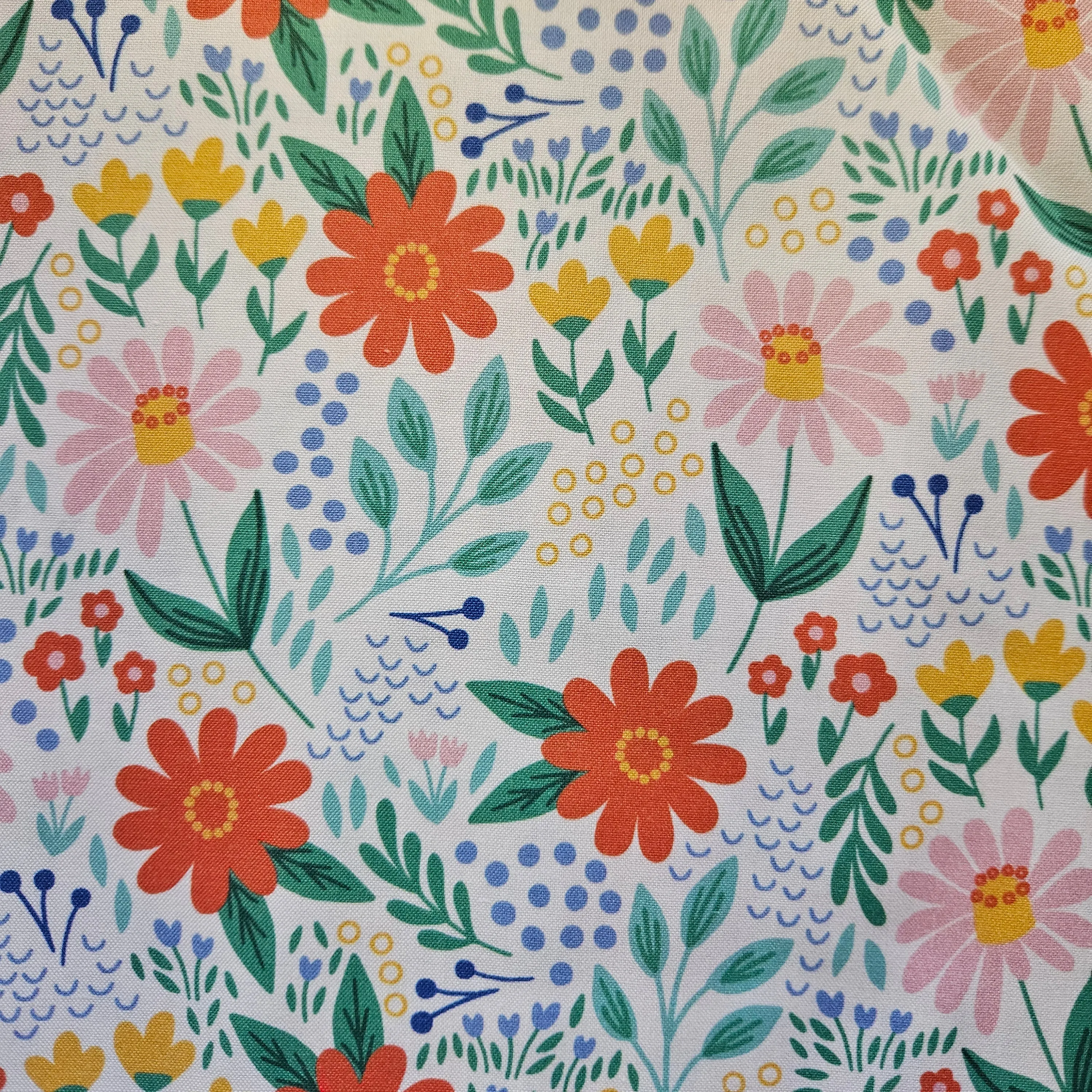 Cotton Print - Bright Flowers