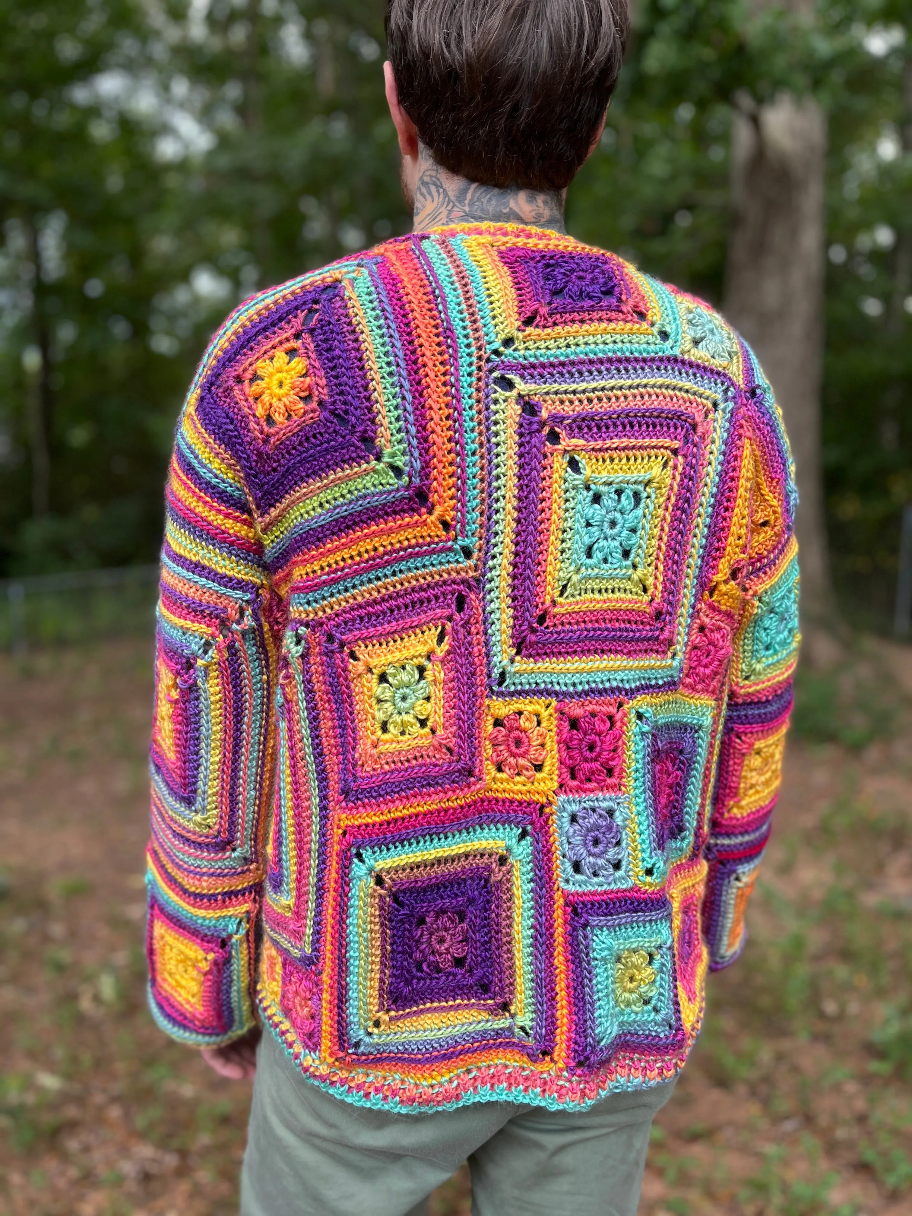 Crazy Daisy Sweater Crochet Pattern