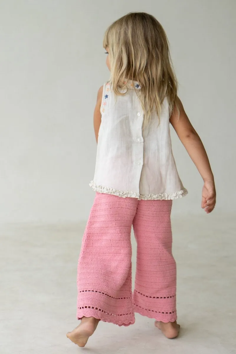 Crochet Pants - Coral
