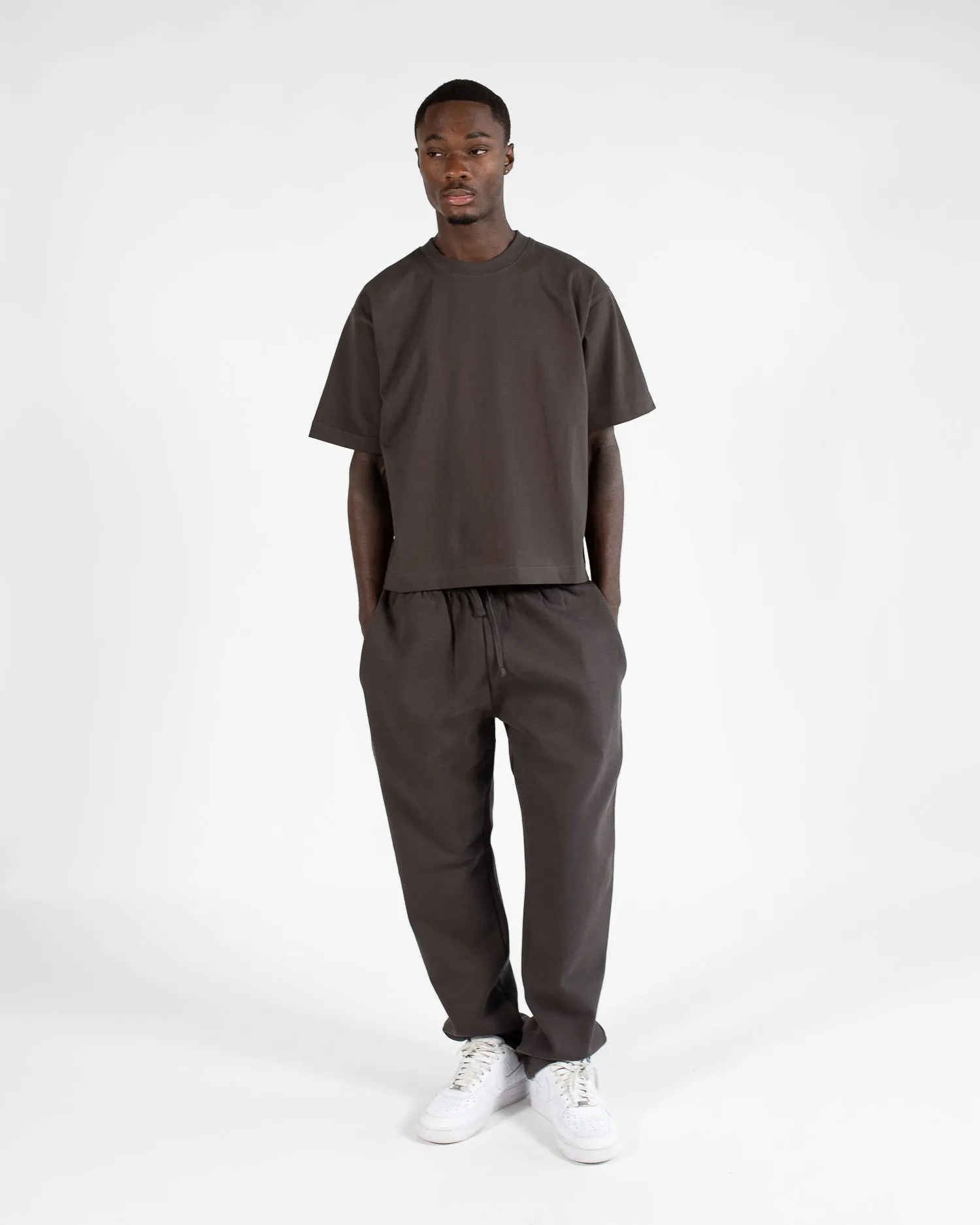 Cropped T-Shirt - Espresso