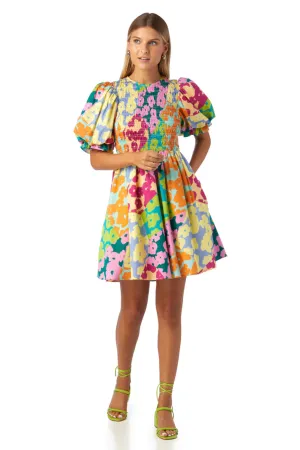 CROSBY LIZZY DRESS - PATCHWORK POPPY
