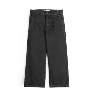 Dark Gray Straight Denim
