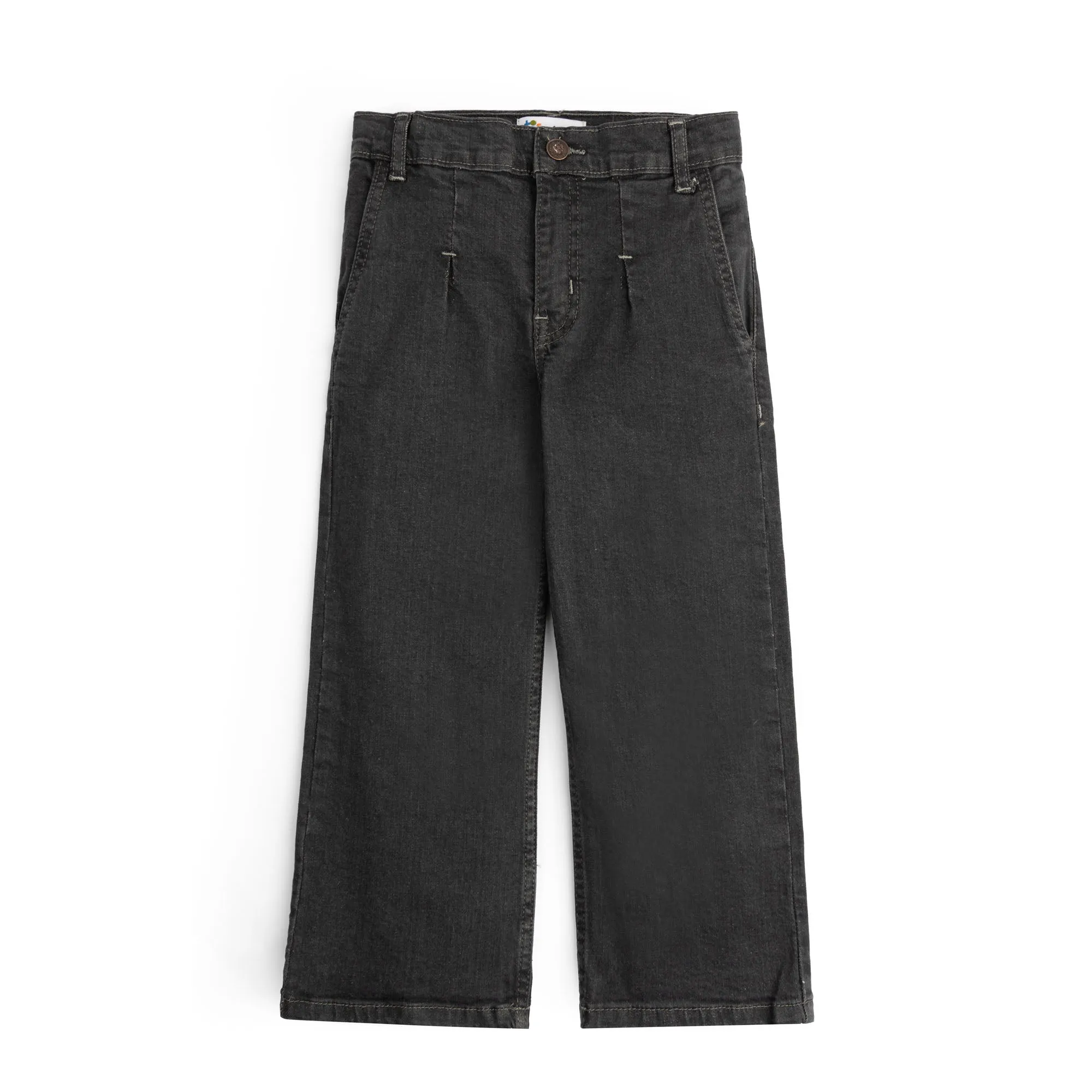 Dark Gray Straight Denim
