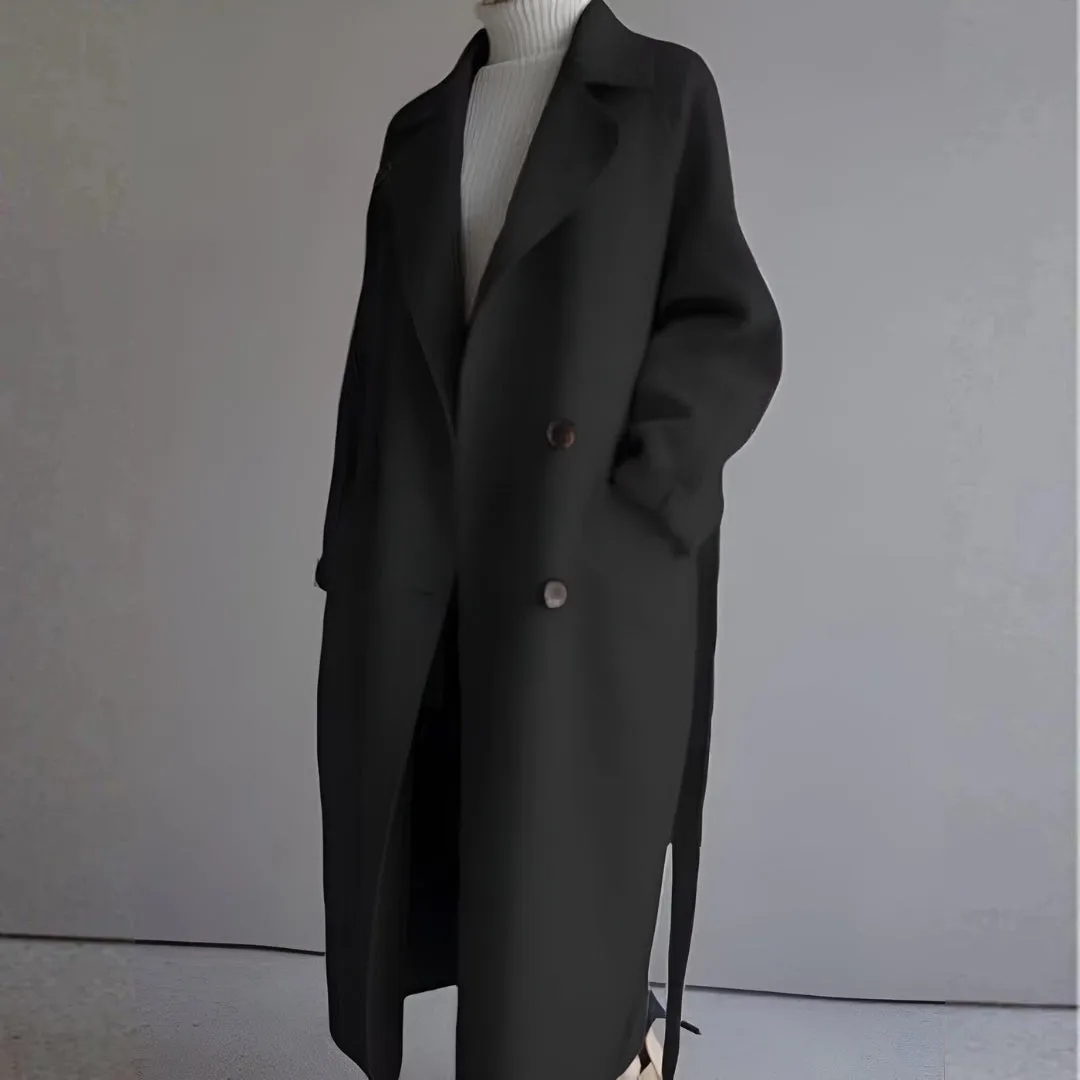 Elena - Manteau long en laine de qualité supérieure
