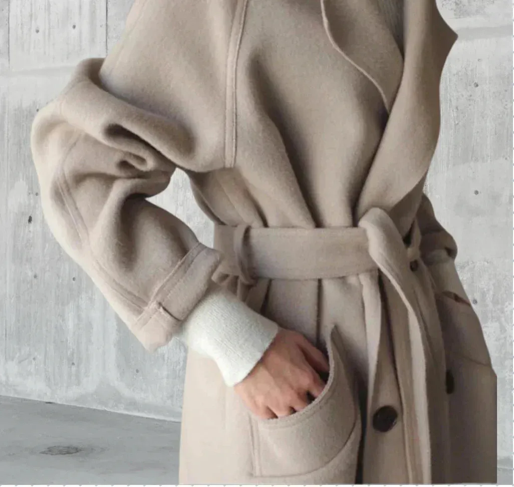 Elena - Manteau long en laine de qualité supérieure