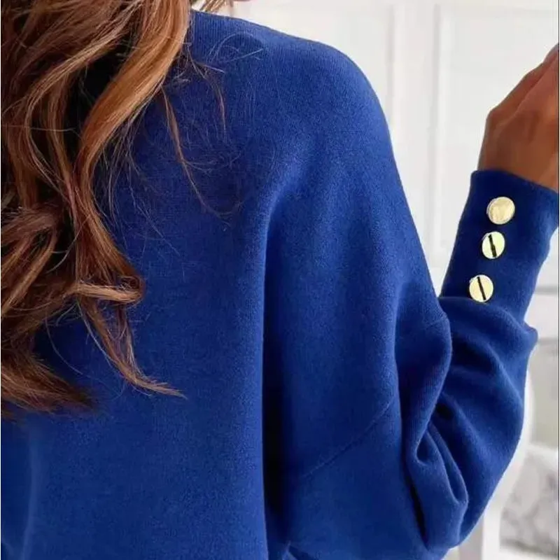 Ellen - Lässiger Frühlings V-Ausschnitt Pullover für Damen