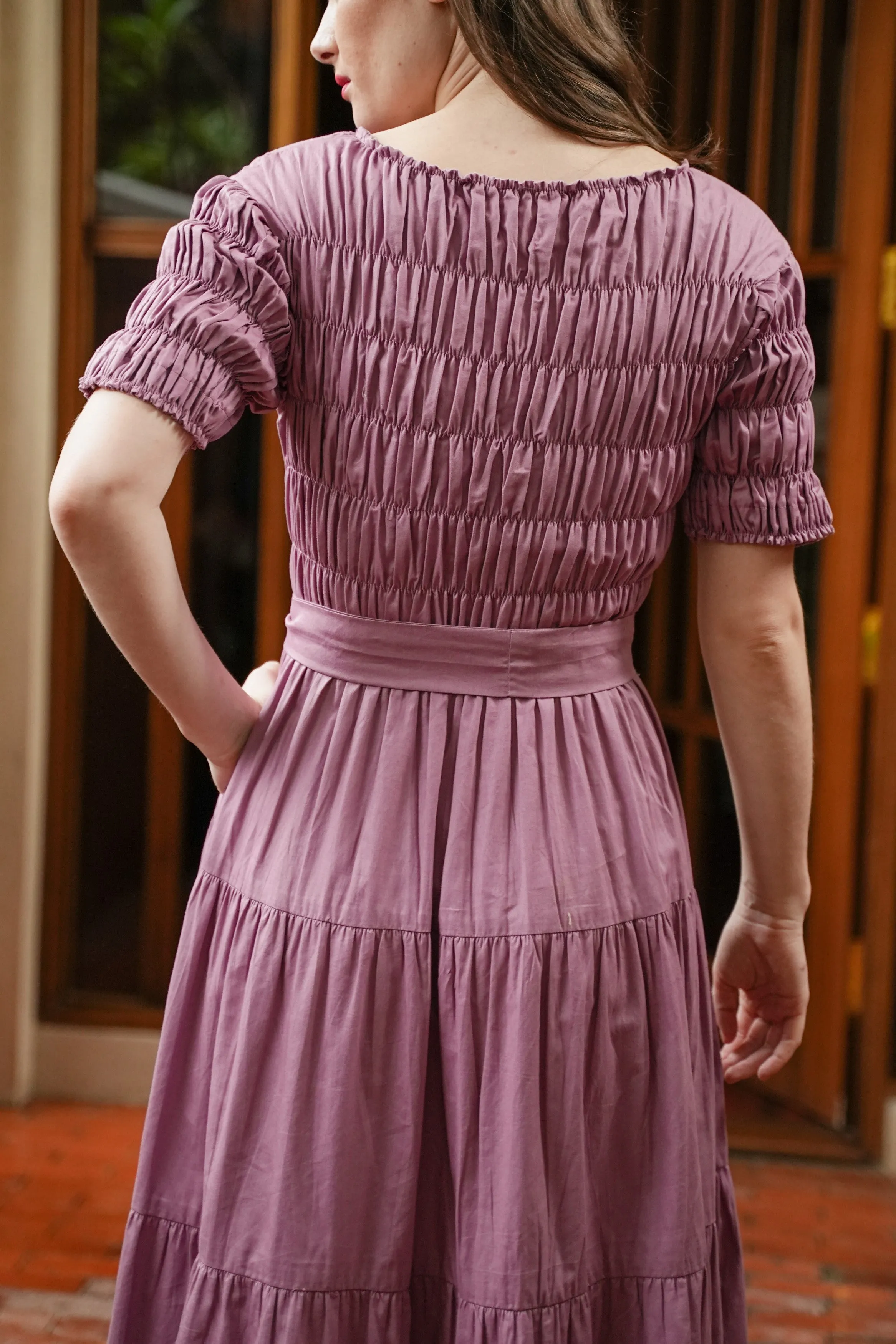 ESMEE DRESS IN LAVENDER PLUM
