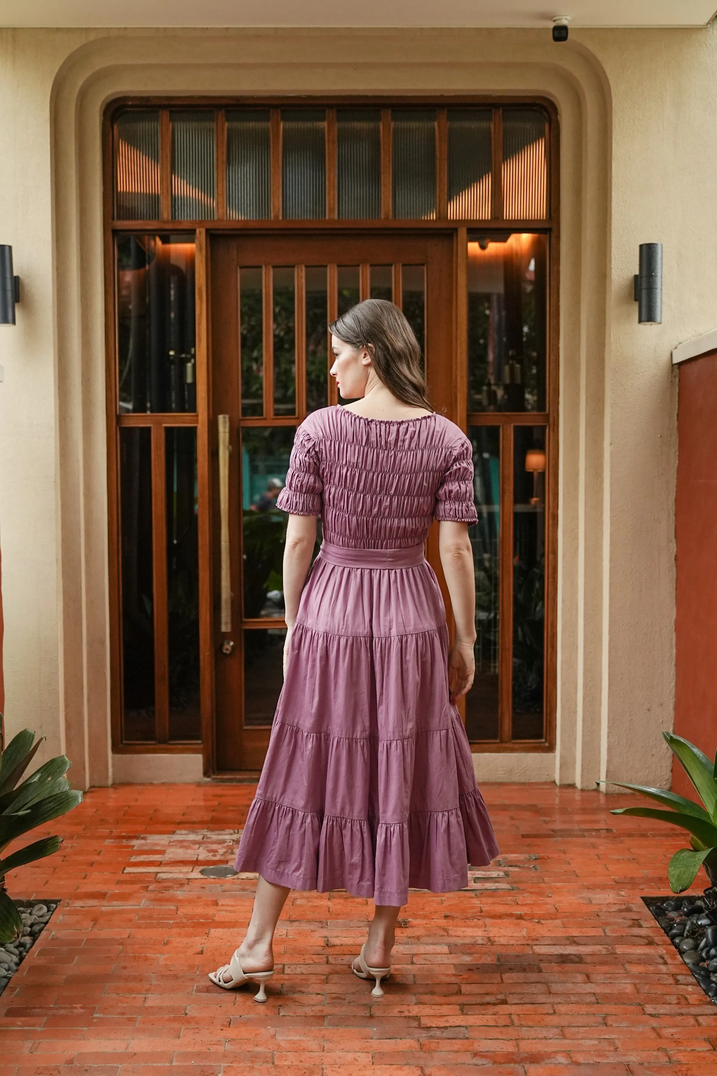 ESMEE DRESS IN LAVENDER PLUM