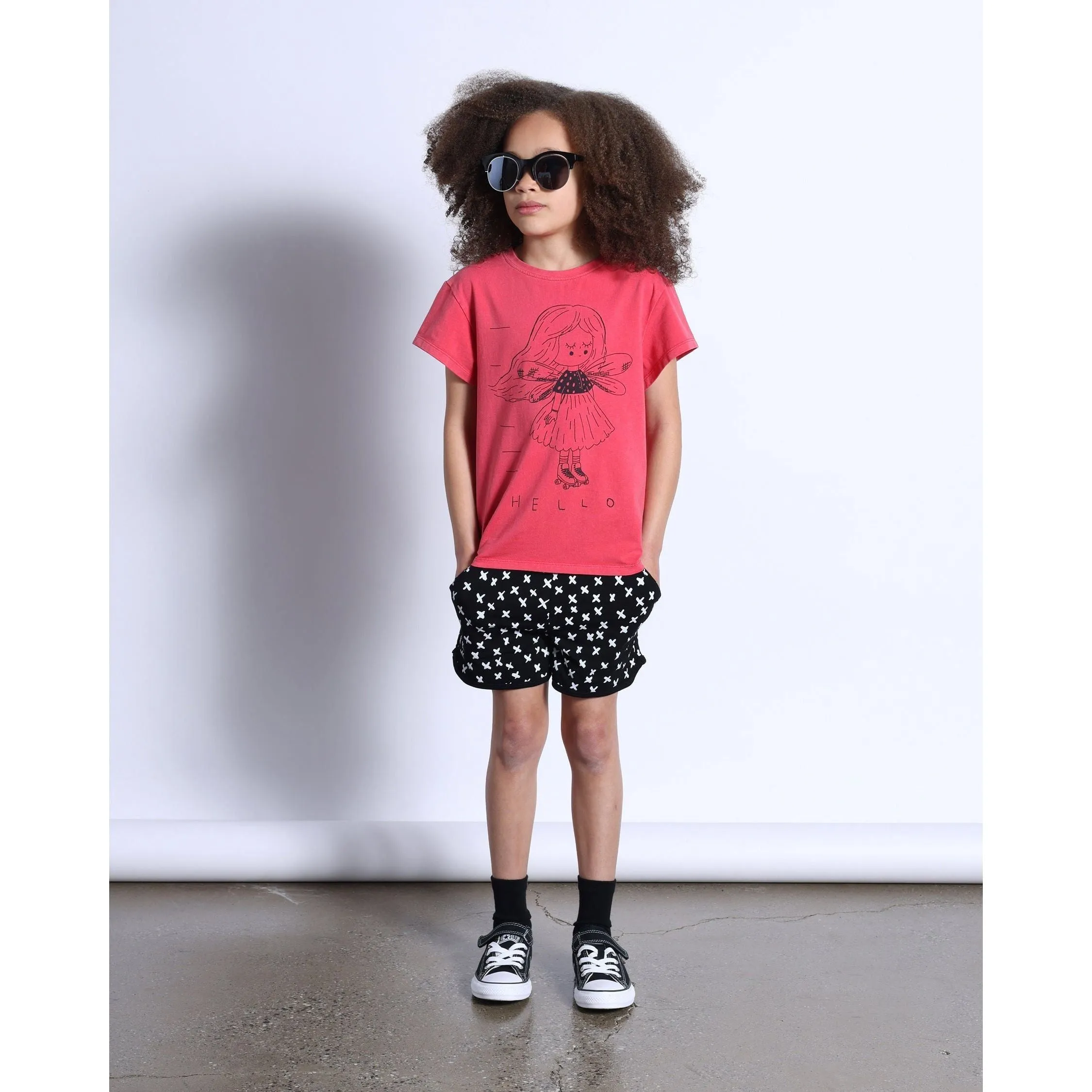 Fairy Skater Tee- Pink Wash