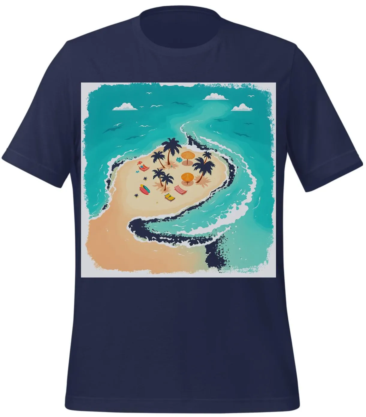 family vacation shirts: Tropical Island Escape | Classic T-Shirt (Unisex)