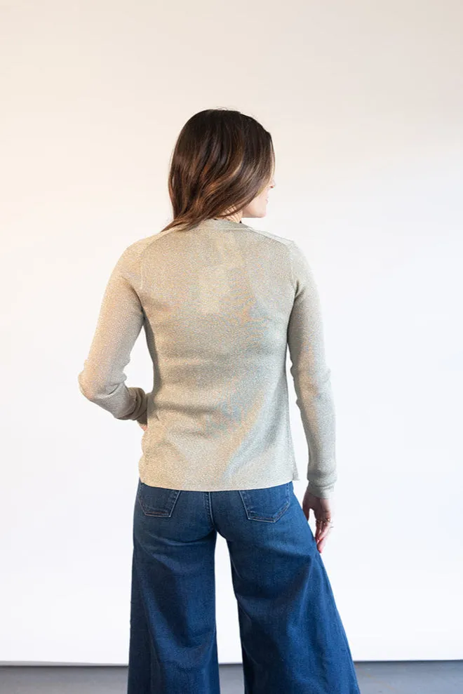 Fisher Cardigan Light Gold