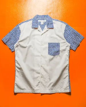 Gingham Paisley Split Panelled Shirt (S~M)