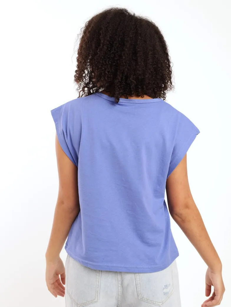 Girls Radiate Boxy Tee - Blue