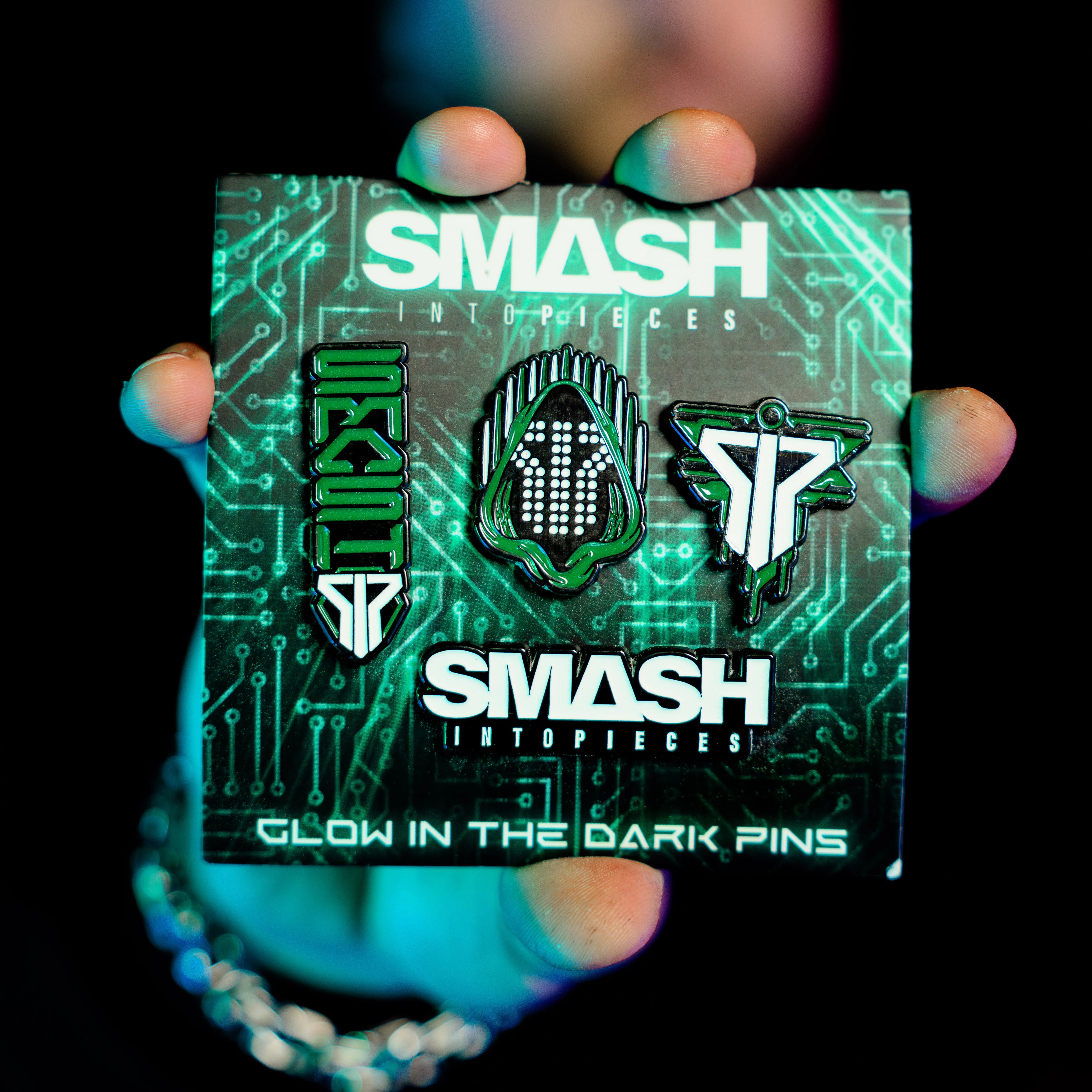 Glow-in-the-Dark Enamel Pin Set
