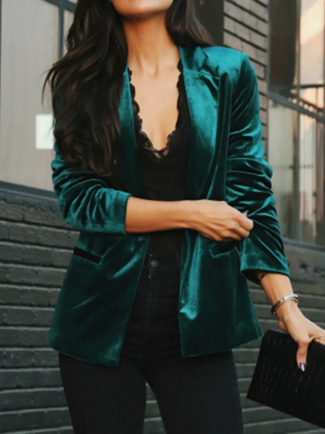 Granada Button Up Lapel Collar Blazer