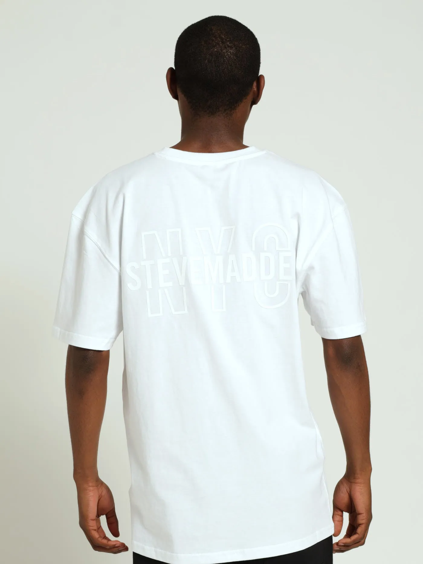 Grayson Boxy Logo Tee - White