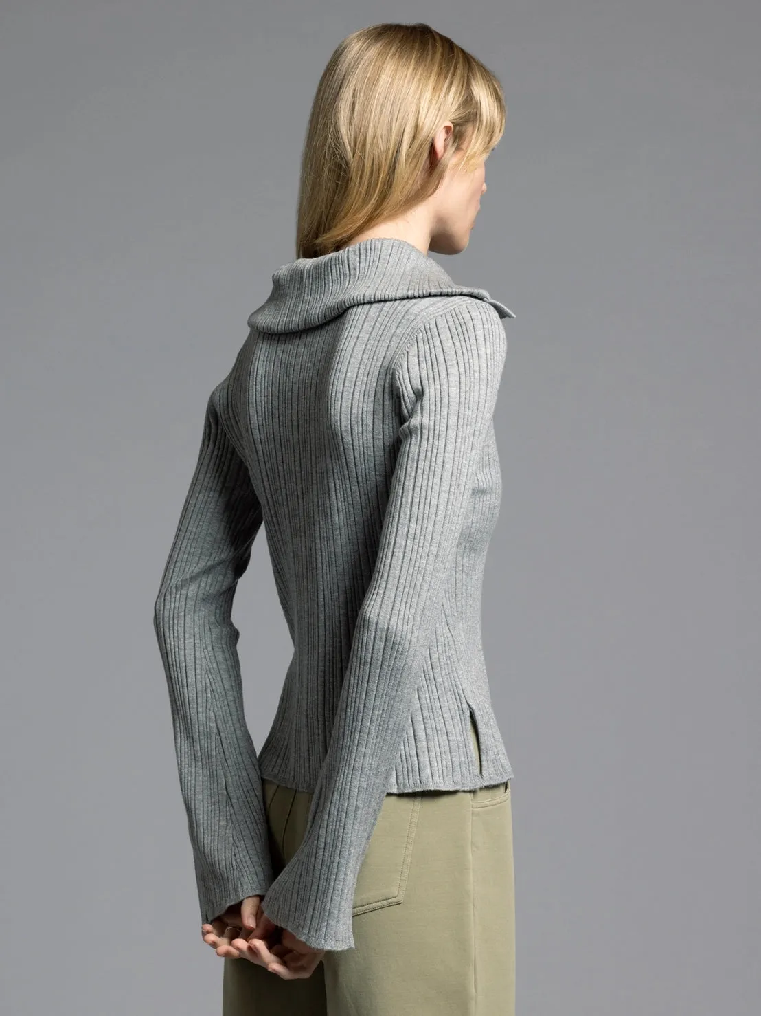 Grey Collared Sweater