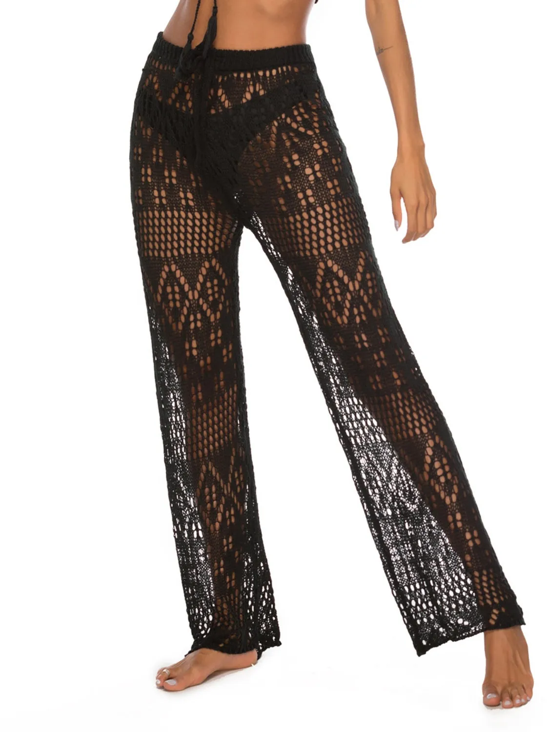 Hazel Blues® |  Cutout Straight Swim Pants