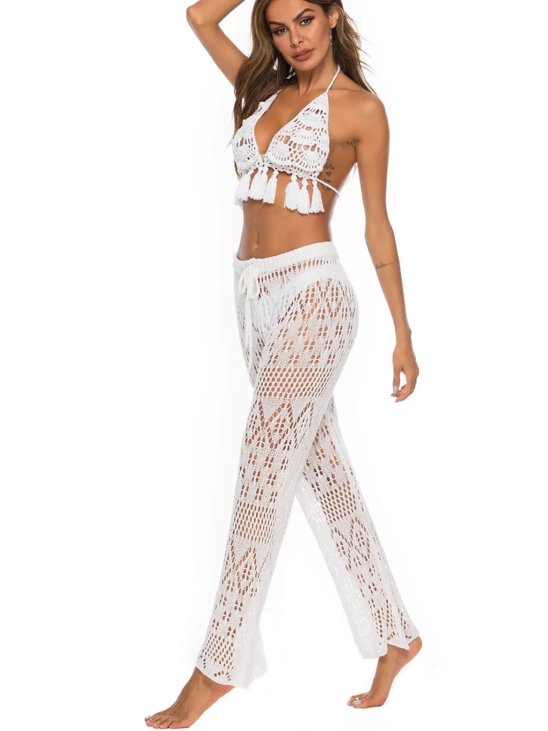 Hazel Blues® |  Cutout Straight Swim Pants