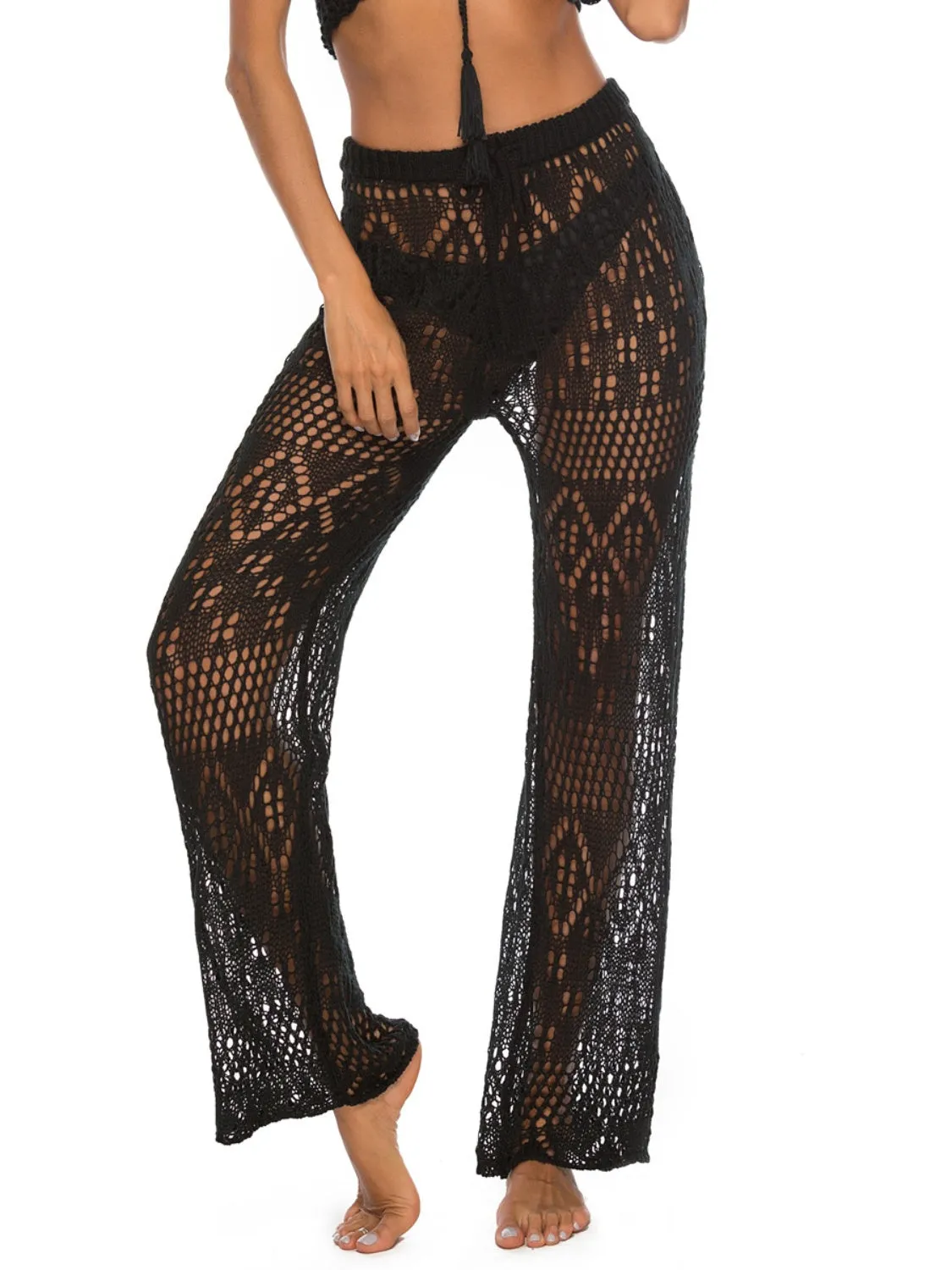 Hazel Blues® |  Cutout Straight Swim Pants