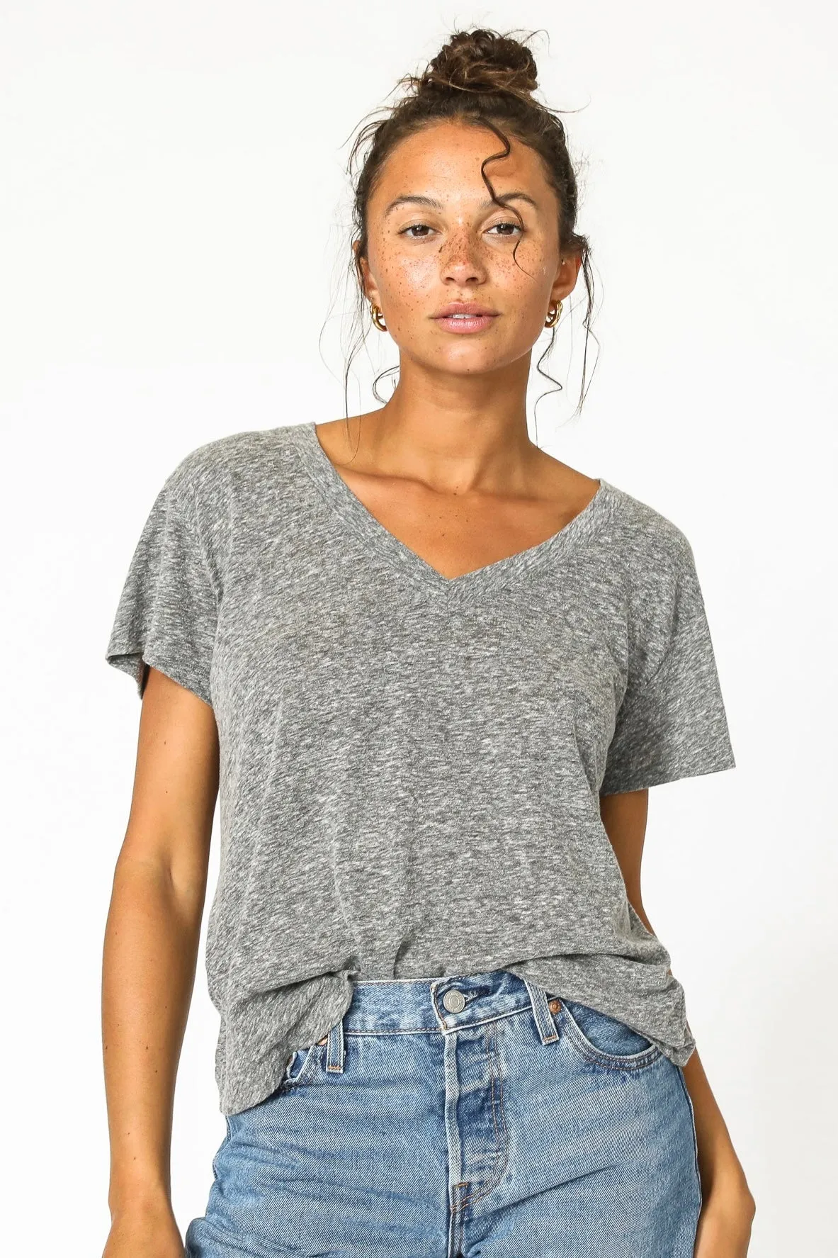Hendrix Boxy V-Neck Tee