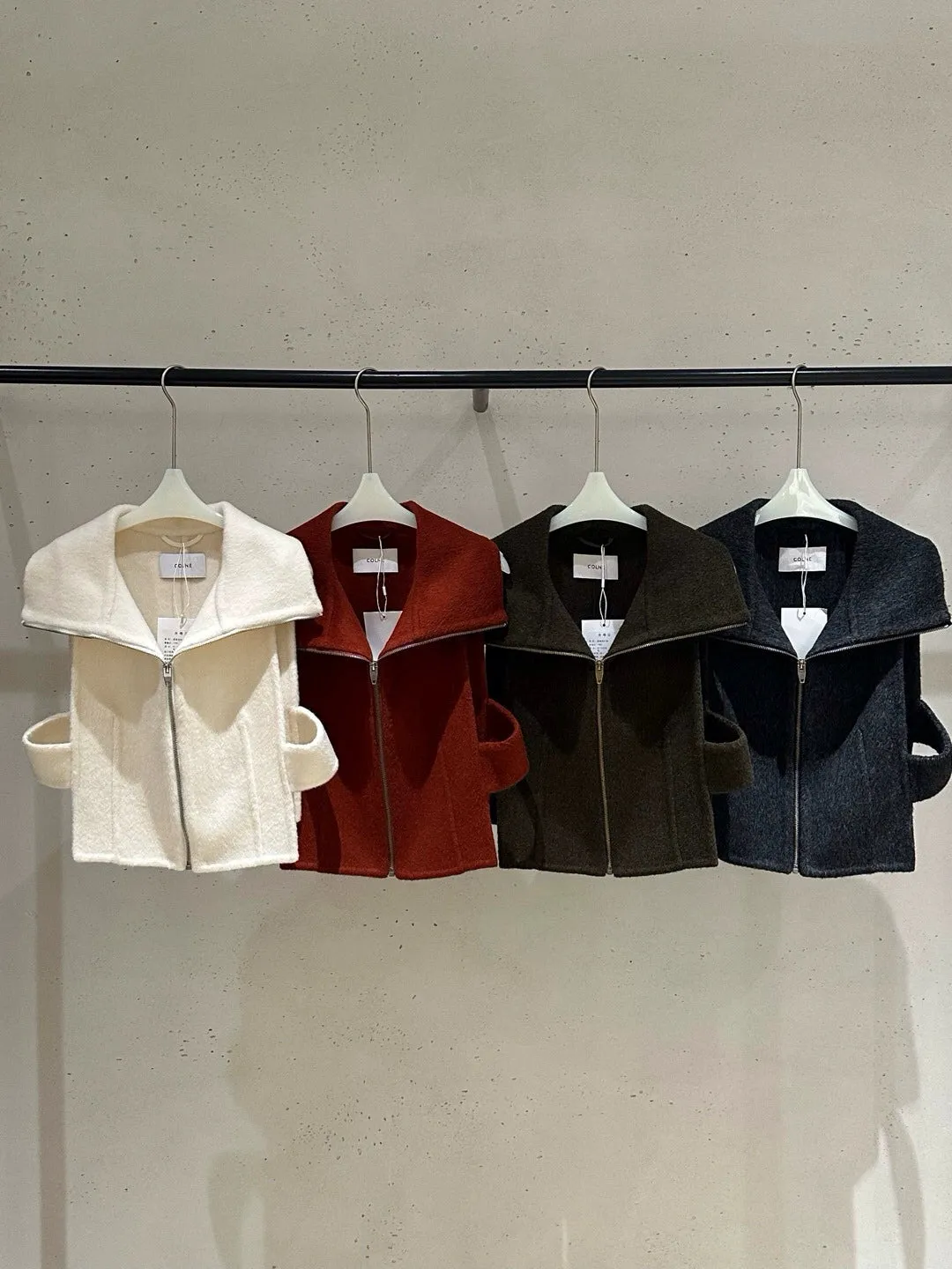 High-Collar Wool Vest
