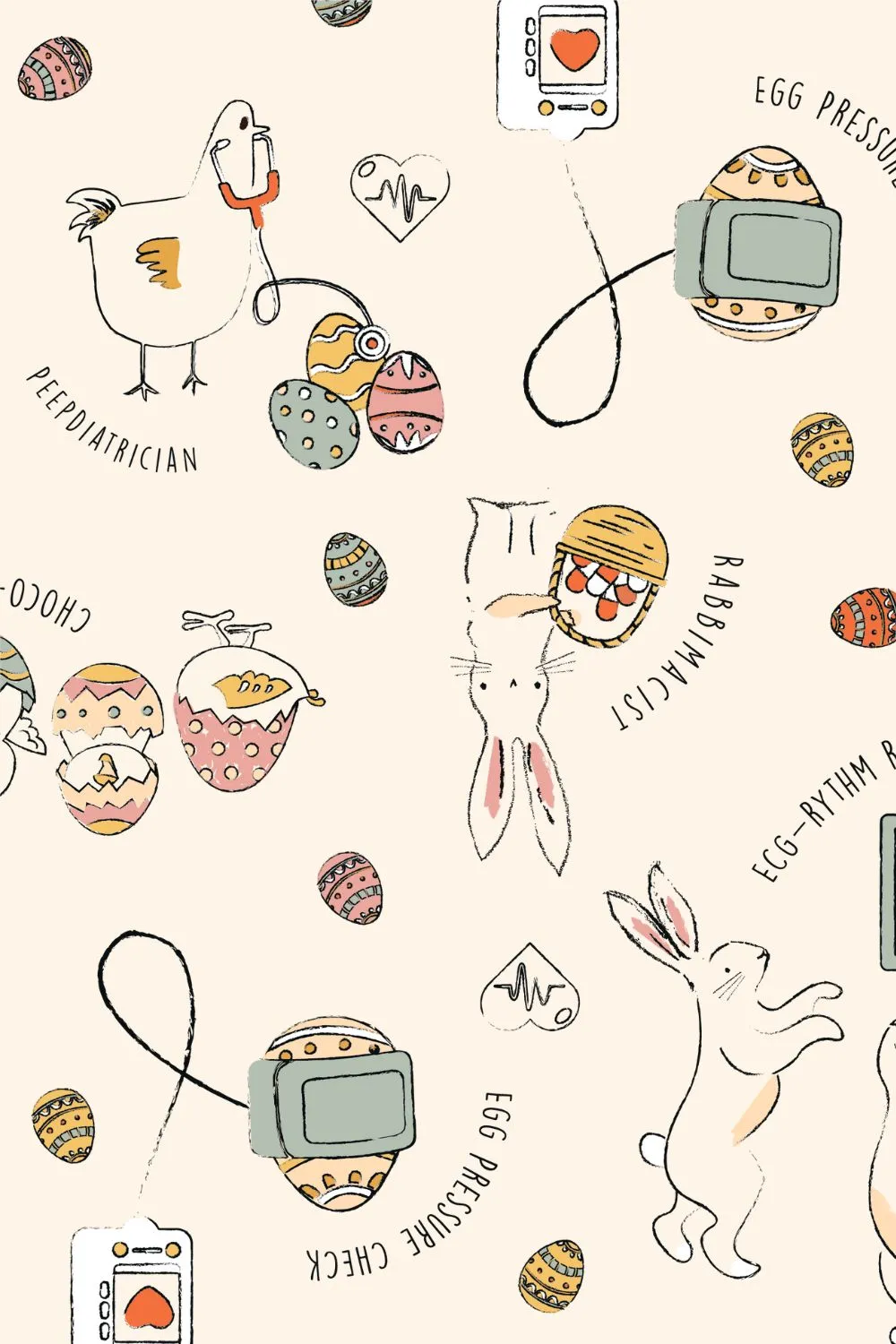 Hoppy Easter - Women's Scrub Top