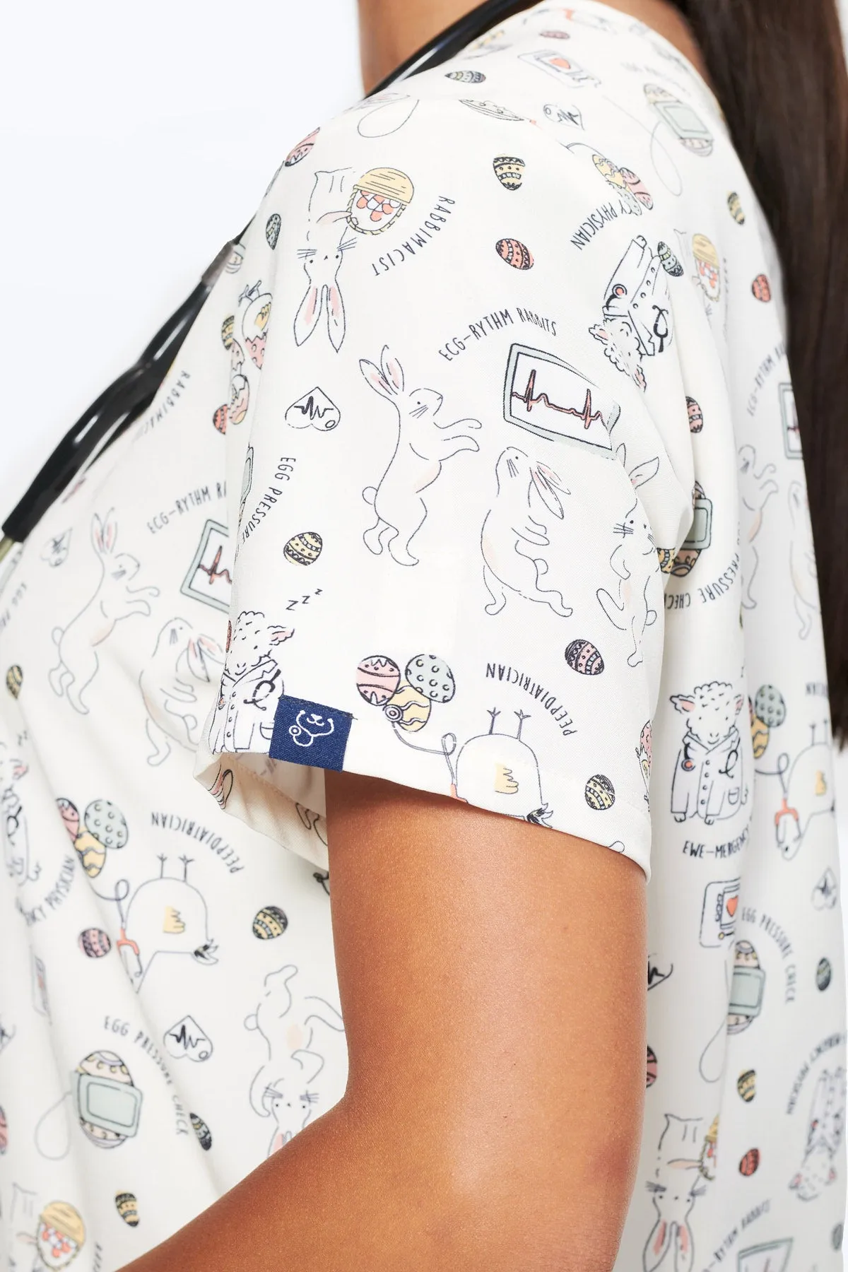Hoppy Easter - Women's Scrub Top