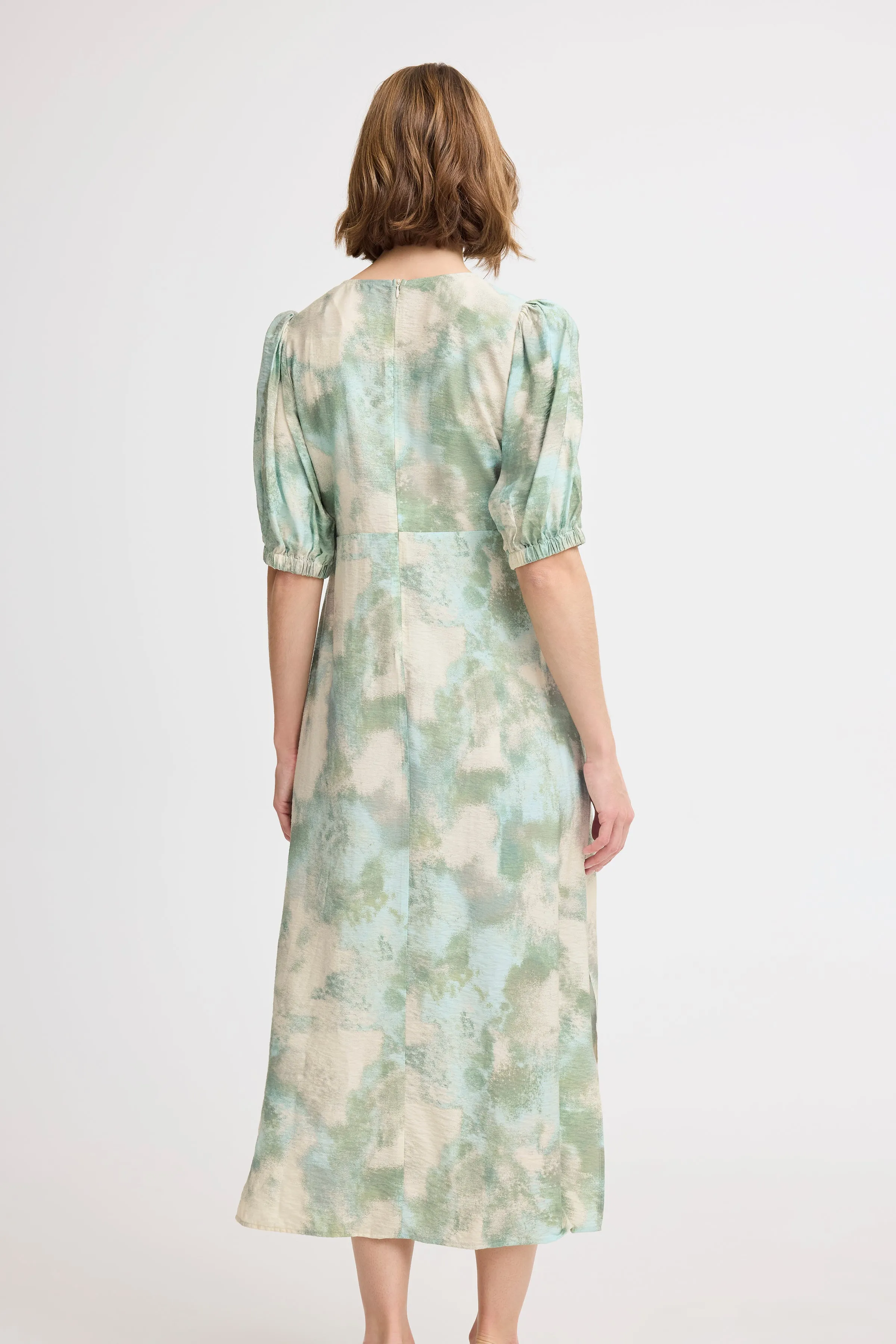 Ibine Short Sleeve Dress | Blue Haze Blur