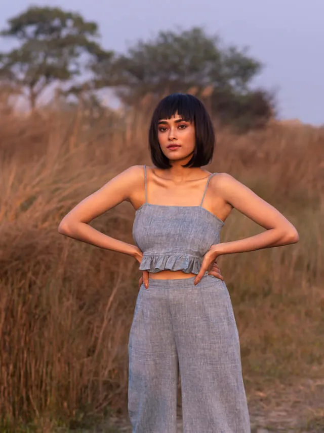 Indigo Straight Pants