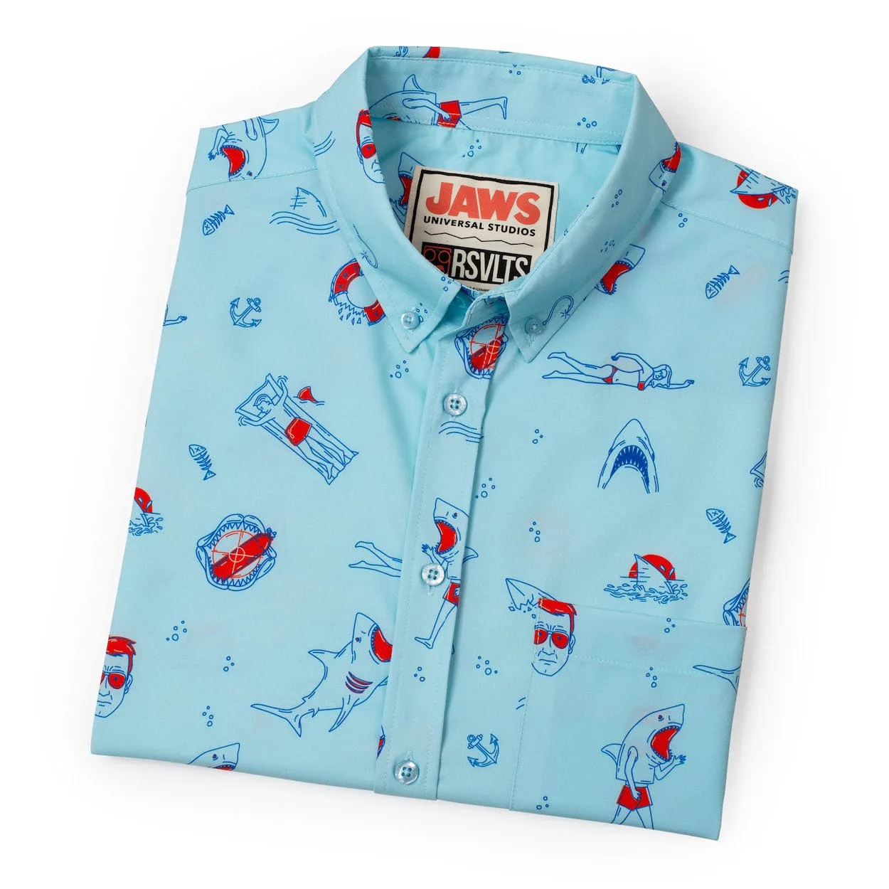 Jaws "Amity Island Welcomes You" – KUNUFLEX Short Sleeve Shirt