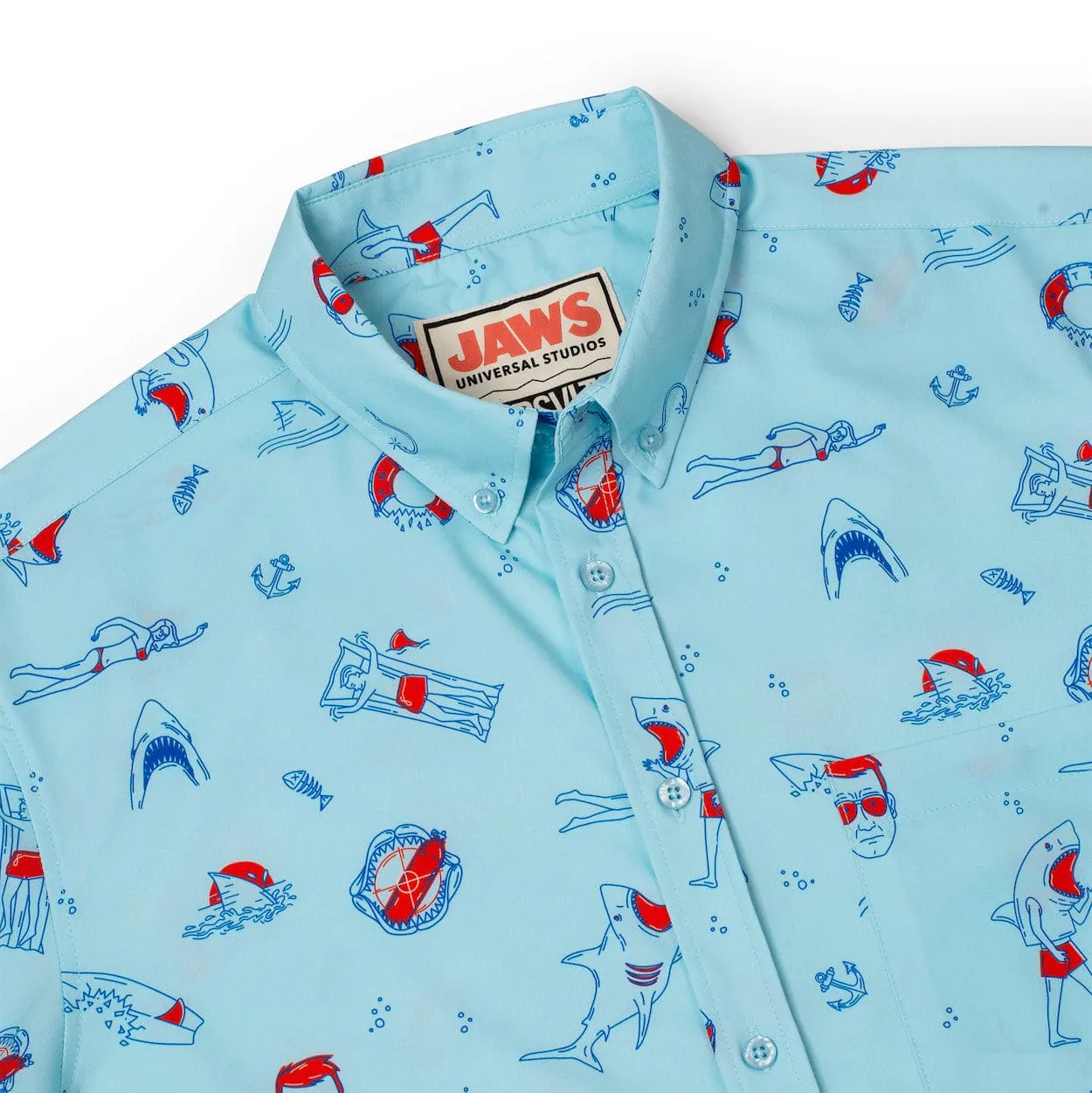 Jaws "Amity Island Welcomes You" – KUNUFLEX Short Sleeve Shirt
