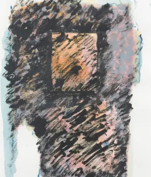 JEAN McEWEN "UNTITLED" WATERCOLOR, 1989