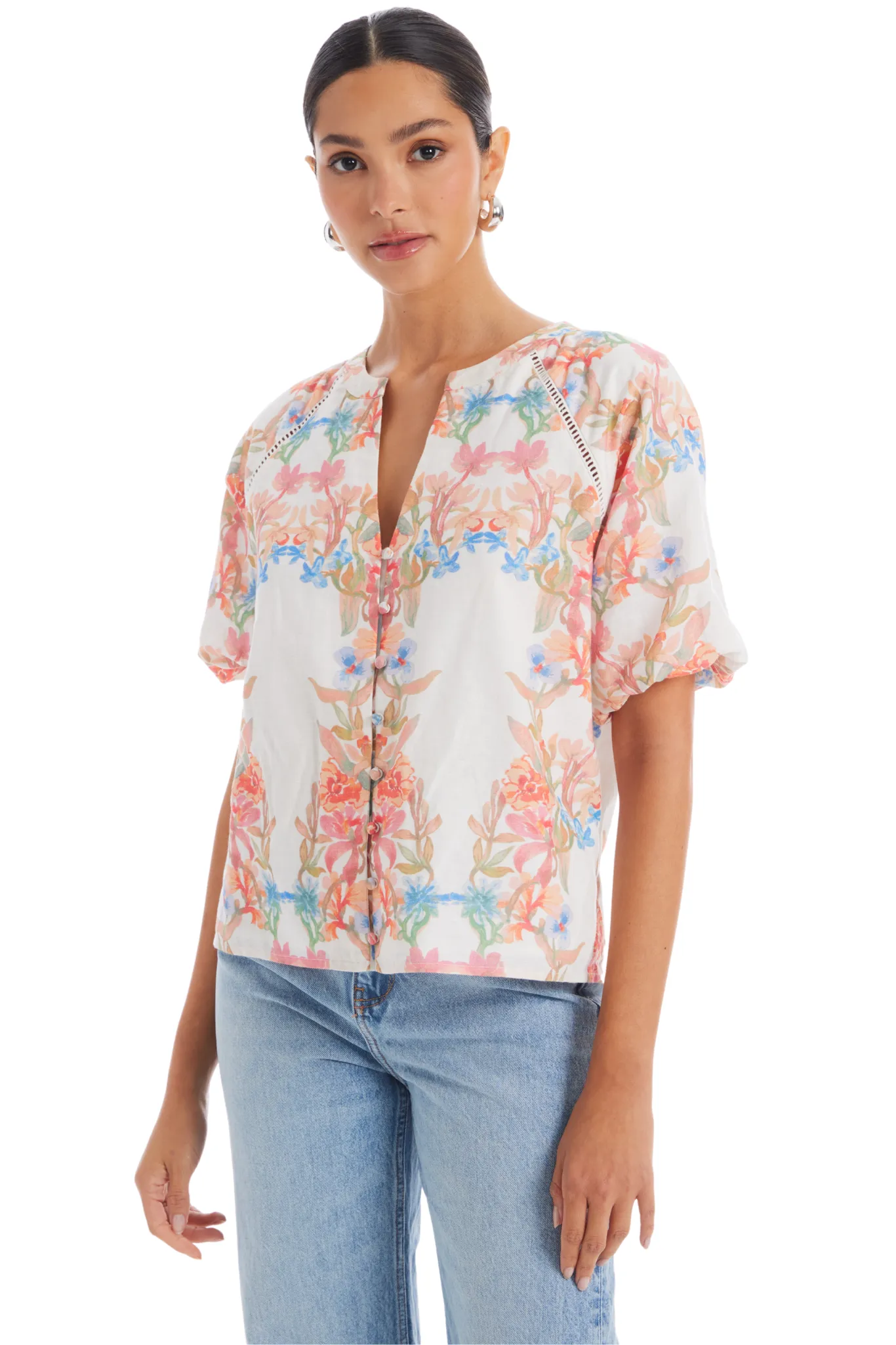 Josephine Top in Floral Arches by ALLISON New York