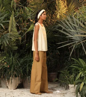 Khara Kapas   -   Lonesome Stranger  Beige straight pants' Lonesome Stranger  - Another Day in Paradise