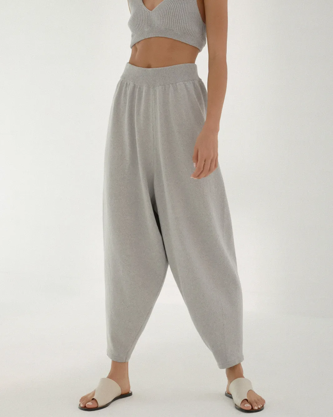 Knit Pants, Pearl Blue