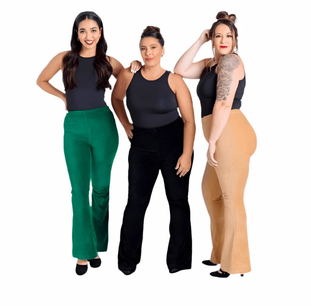 Kylie - Solid Curry Tan Stretch Cord